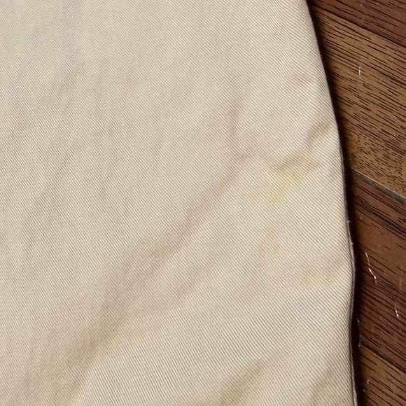 Abercrombie&Fitch Cream Beige Cropped Twill Zip Stanford Workwear Jacket Medium - Picture 7 of 7